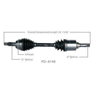 Front Left CV Axle Shaft for Ford Edge Lincoln Mkx Fd-8148 7t4z3A427c Aluminum Material